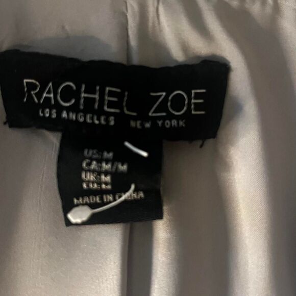 Rachel-Zoe Vest Women's Cream and Blue Waistcoats Size Medium Designer - Picture 5 of 8